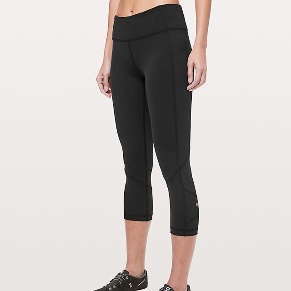 Lululemon Pace Rival Crop 22" Black Leggings 8